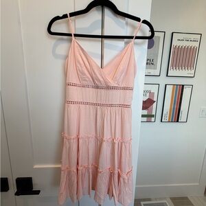Harper Light Pink Midi Dress